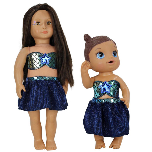 Kit Roupa De Boneca Para Baby Alive - Praia Biquini Sereia em Promoção na  Americanas