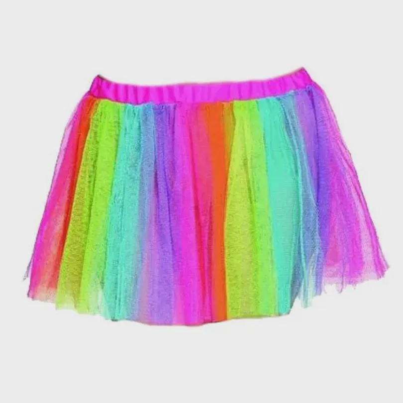 Saia Tule Infantil Colorida Arco ris 30cm em Promo o na Americanas