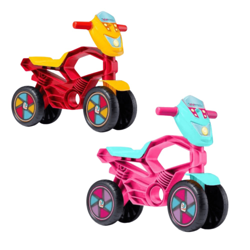 Triciclo Infantil Moto Uno Com Som Farol Empurrador E Pedal Calesita