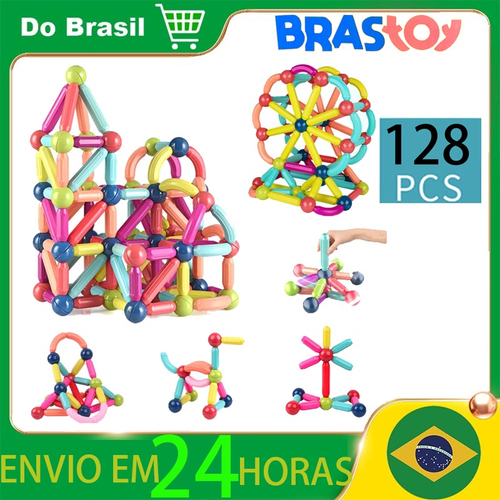 Peças de montar-lig BARRAS-20 unidades pecinhas criativas infantis- 20  pecinhas monta monta-estimula A criança- E desenvolve A criatividade-kids  em Promoção na Americanas