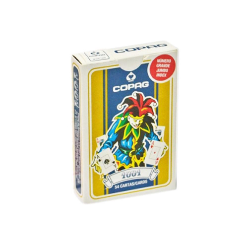 24 Jogo De Baralho Copag 1001 Duplo Plástico Com 110 Cartas