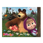 Painel Decoração de Festa Aniversário tnt Masha e o Urso 1,40 M
