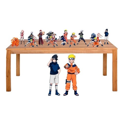 Kit Decoração de Festa Naruto Completo Painel Grande