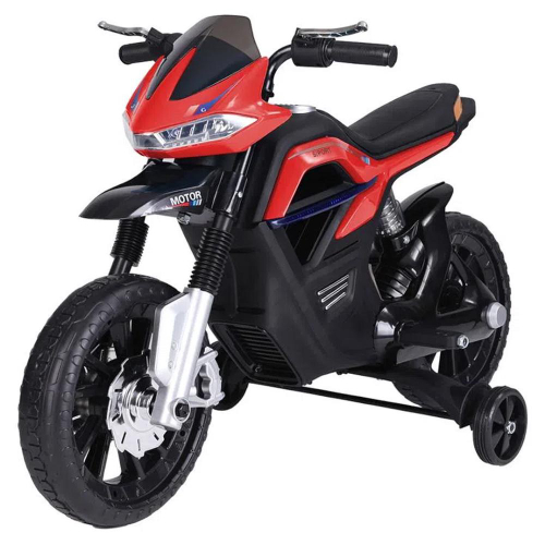 Mini Moto Elétrica Infantil Preta 6v Motostar - Brink+