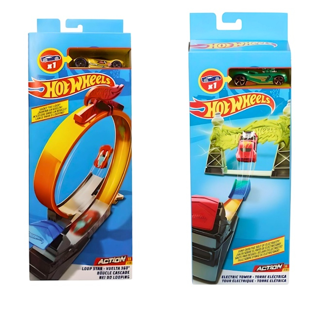 Pista Hot Wheels Loop Star Vuelta 360 Rei do Looping Mattel - Azul