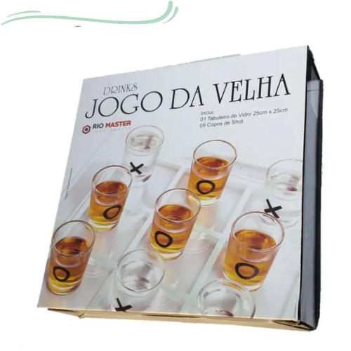 Jogo da Velha com Copos de Drink - Dora Presentes - A maior loja