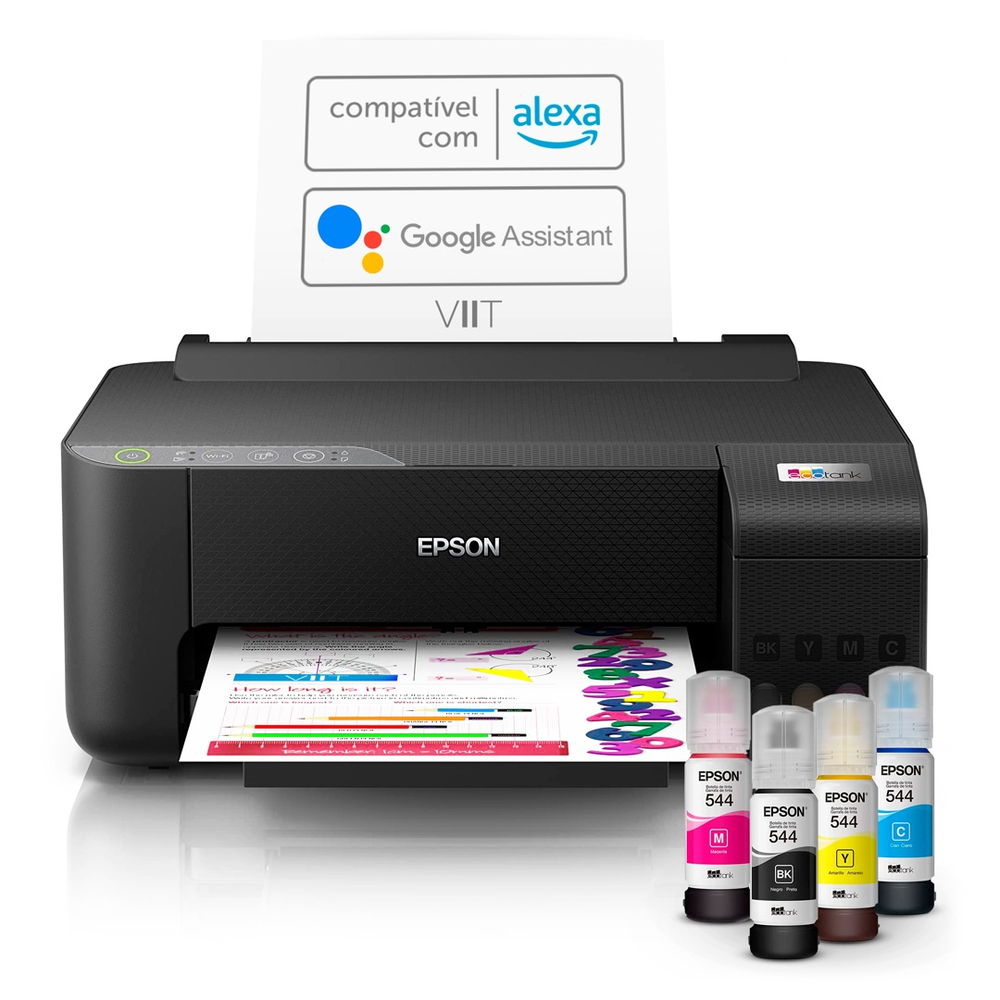 Impressora Tanque Tinta Epson Ecotank L Wifi Bivolt Alexa E