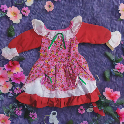 Vestido bebe best sale festa junina