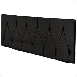 Menor preço em Cabeceira Box Casal Estofada 1 40 Classic - Suede Preto - rpm Móveis