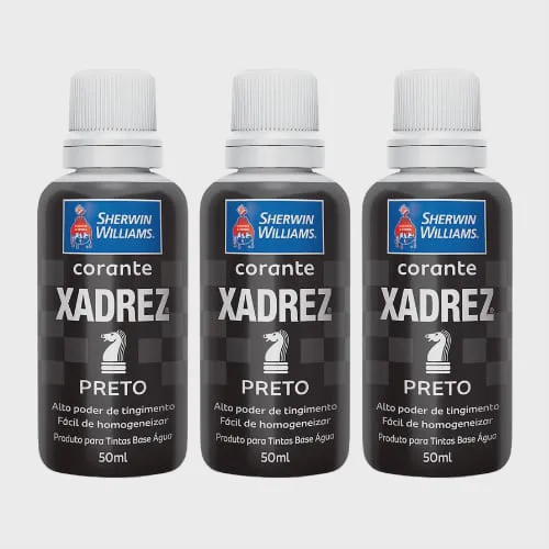 Corante Líquido Xadrez 50ml Bisnaga Preto