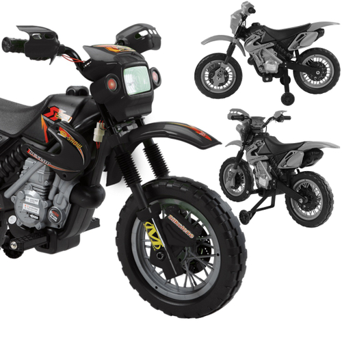 Moto Eletrica Infantil Belfix Big Trail Sport 6V Azul Rodinhas