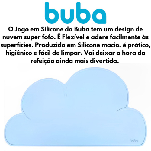 JOGO AMERICANO EM SILICONE INFANTIL NUVEM- BUBA