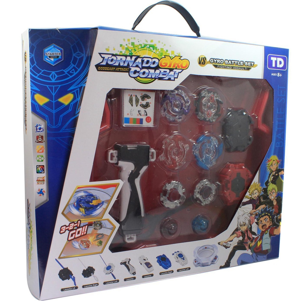 Kit Maleta Beyblade + 6 Beyblade Burst + 2 Beyblade Infinity Nado + 4  Lançador em Promoção na Americanas