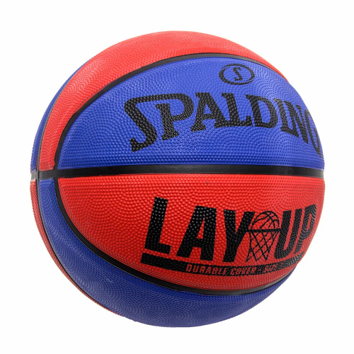 Bola de Basquete Spalding Lay-up Tamanho 7 - Azul e Vermelho