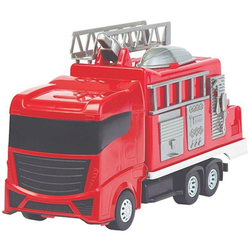 Brinquedo Infantil Caminhão Miniatura Super Frota Bombeiros