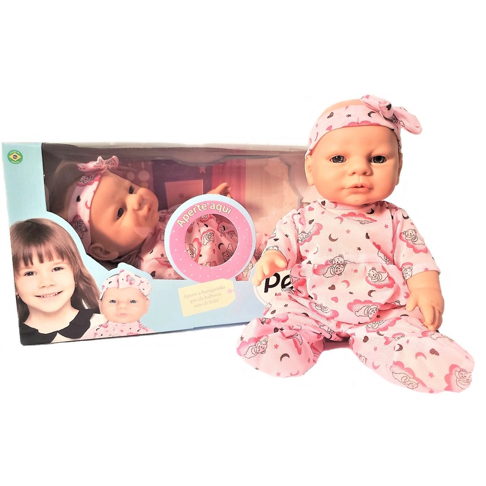 Boneca Bebê Com Amor 48cm Emite Sons De Bebezinho 258 - Super Toys em  Promoção na Americanas