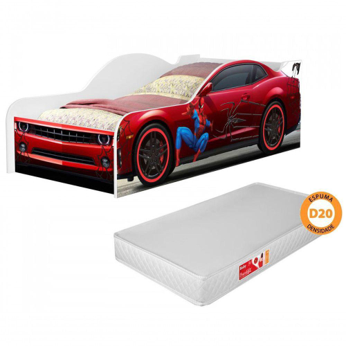 Cama Infantil com Aerofólio 100%MDF Relâmpago McQueen Star P13