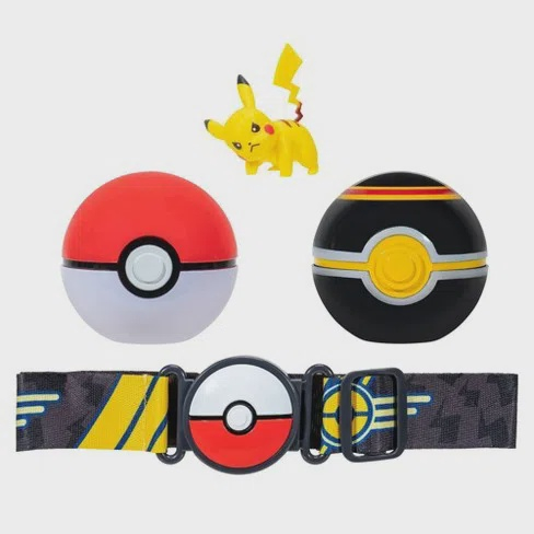 Pokemon Pokebola Pikachu Figura Batalha Cinto Brinquedos em Promoção na  Americanas