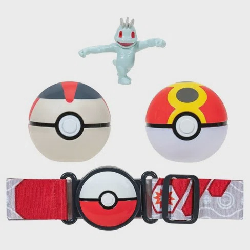 Conjunto de Ação - Pokémon - Cinto Porta Pokébolas - Squirtle