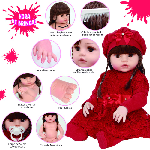 Bebê Reborn Boneca Baby Alive 100% Silicone Pode Dar Banho na Americanas  Empresas