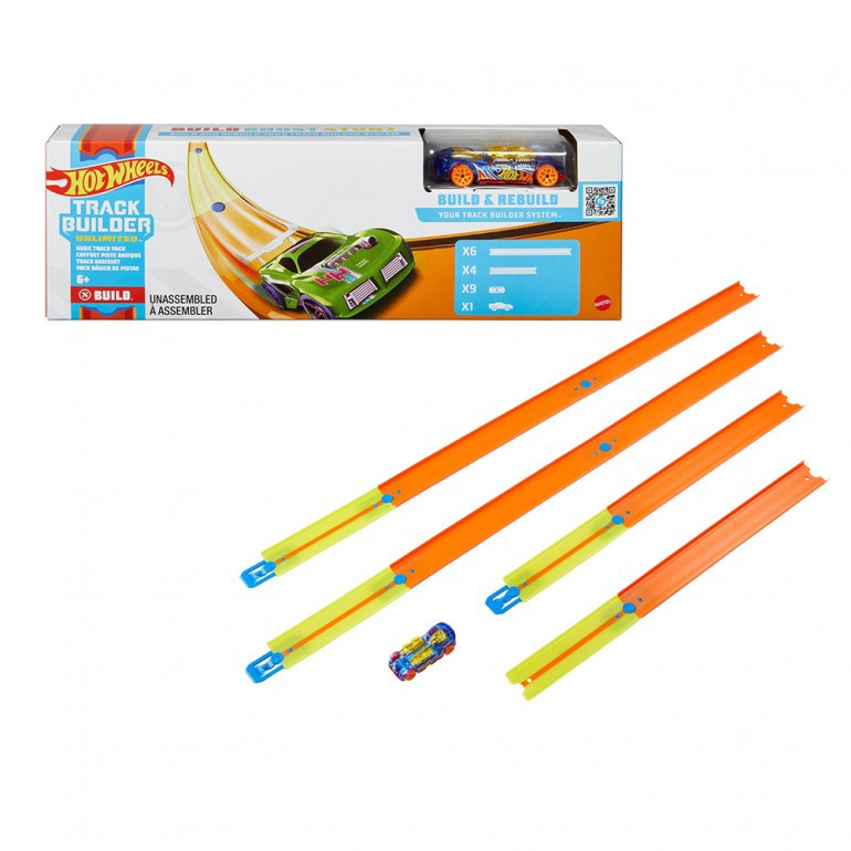 Mattel - Hot Wheels Track Builder Pacote Básico De Pista Gvg13