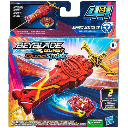 Piões Burst Rise Lançador Com Porta Beyblade Mais Pontas