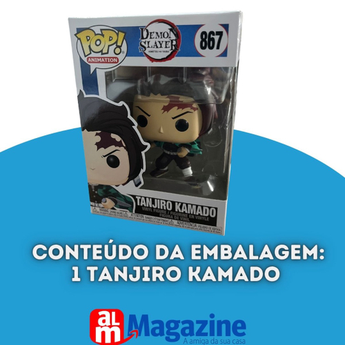 Boneco Funko Pop Demon Slayer Tanjiro Kamado 867 em Promoção na