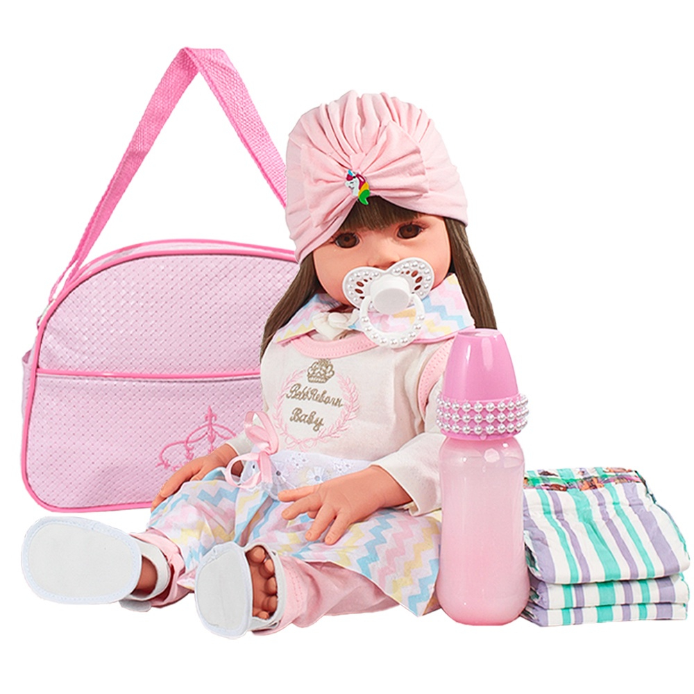 Boneca Reborn Princesa Menina Barata - Com Kit Completo