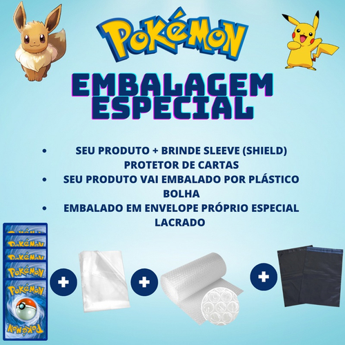 Kit 100 Cartas Pokémon Originais sem Repetição 10 Brilhantes e 3 Raras V, Item Infantil Copag Epic Games Nunca Usado 88018610