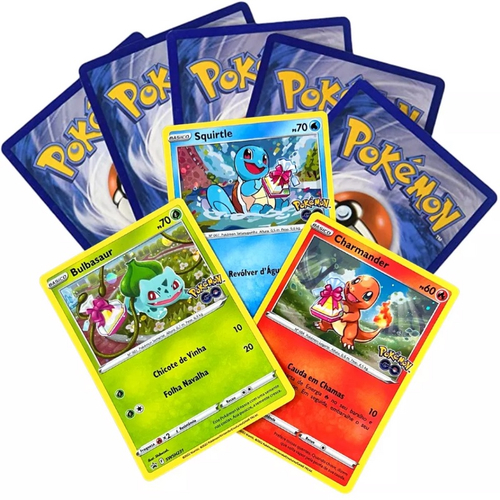 Pack de 100 Cartas Pokemon Original Sem Repetições Com 05 Brilhantes  Garantidas + Ultra Rara v/ex Garantida