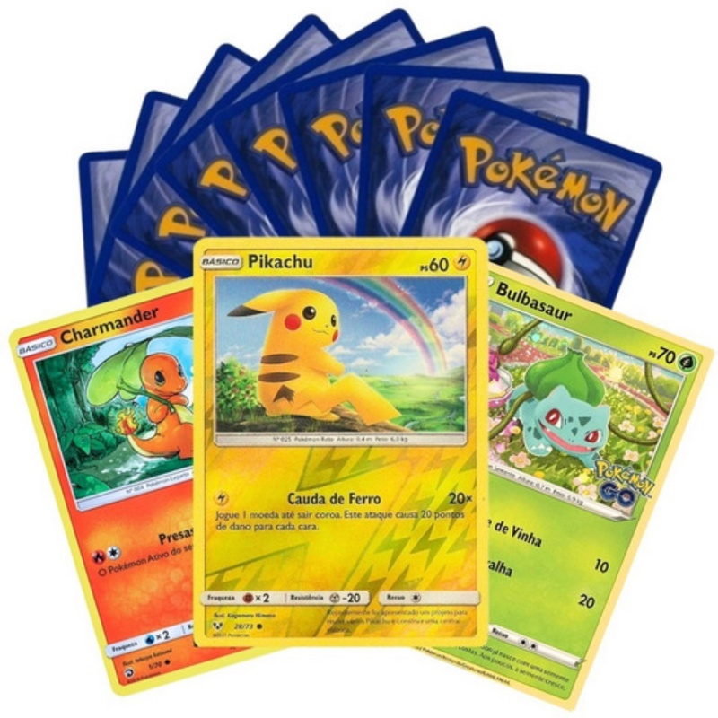 Original - Lote até 100 cartas Pokemon + até 5 Cartas brilhantes Foil  garantidas - Produto copag em Promoção na Americanas