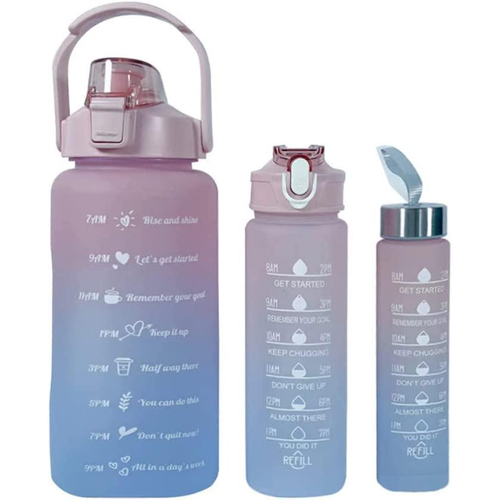 Kit Garrafas 2 Litros + 900ml Frases e Horas 2pçs