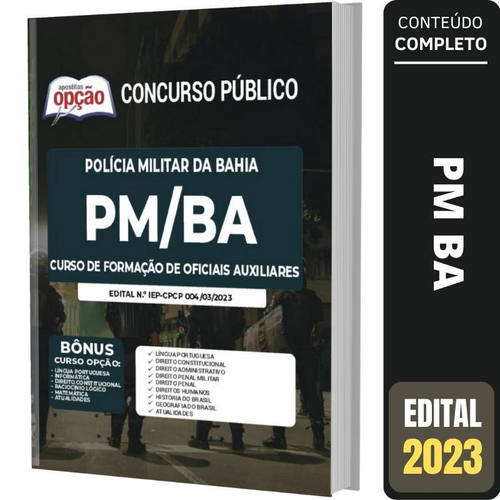 Apostila PM BA - Curso de Formação de Oficiais