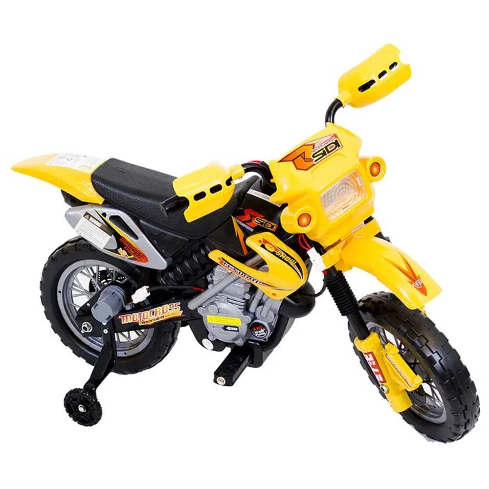 Moto Elétrica Infantil 6V Amarela Bel