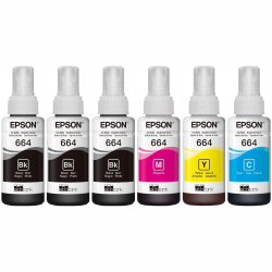 Kit 6 Tintas Epson Original L395 L365 L220 L455 L380 L375 664 T664 - Combo economico 6 Unidades é boa?
