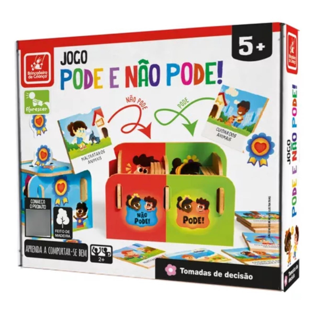 Jogo Pode e Não Pode - brinquedo educativo