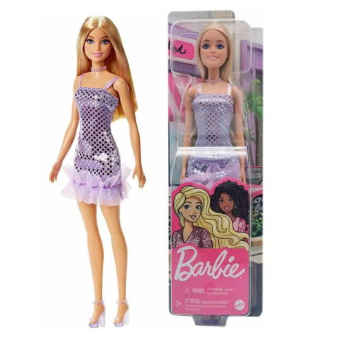 Boneca Barbie Menina Loira Fashion Glitter - Cabelo Loiro - Roupa Roupinha  Vestido De Festa E Sandália De Salto Alto - Mattel Brinquedos no Shoptime