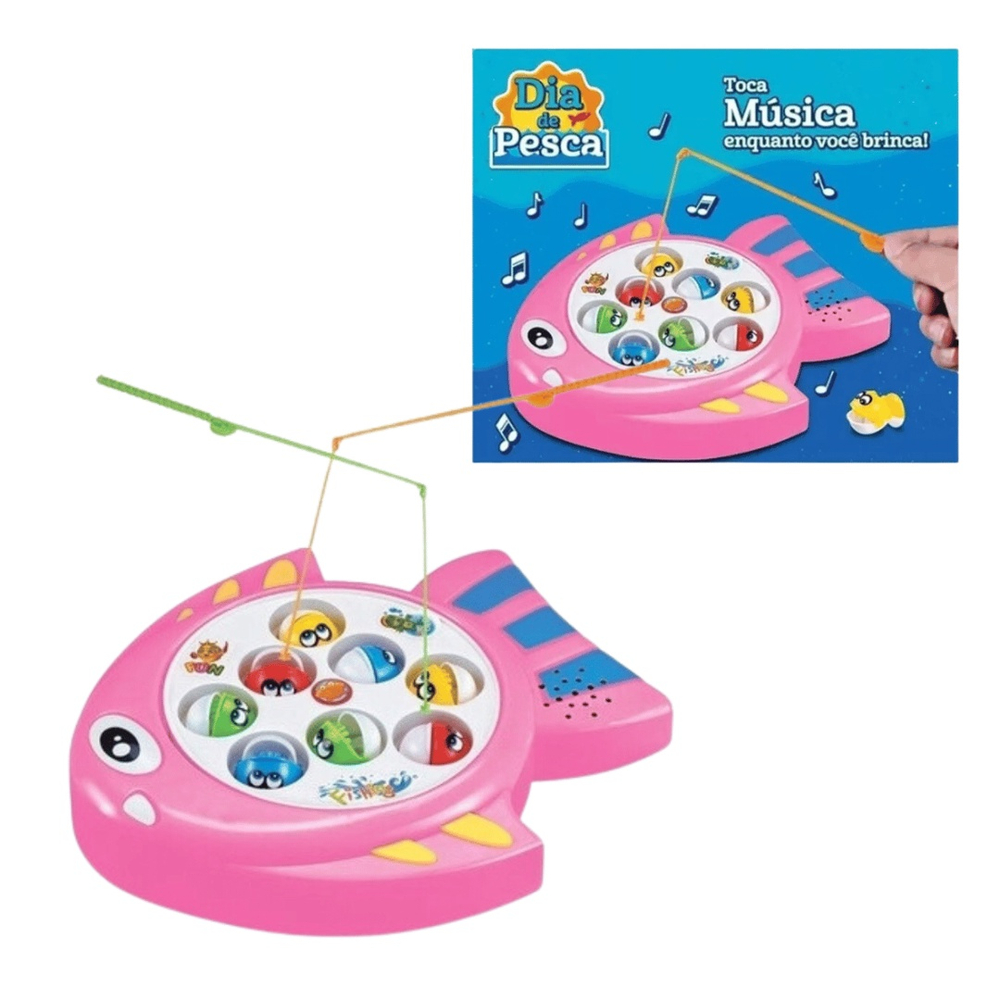 Brinquedo De Pescaria Diversão Dia De Pesca Toca Música