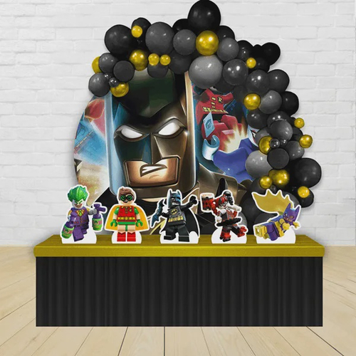 Kit festa Painel Redondo Decoração Batman lego + Displays em Promoção na  Americanas