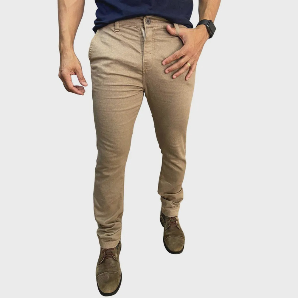 Calça brim caqui cheap