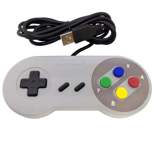 Controle Usb Super Nintendo Snes Para Computador Pc Mac Emulador