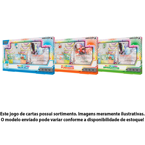 Box de Cartas - Pokémon EI - Paldea - Quaxly - Copag