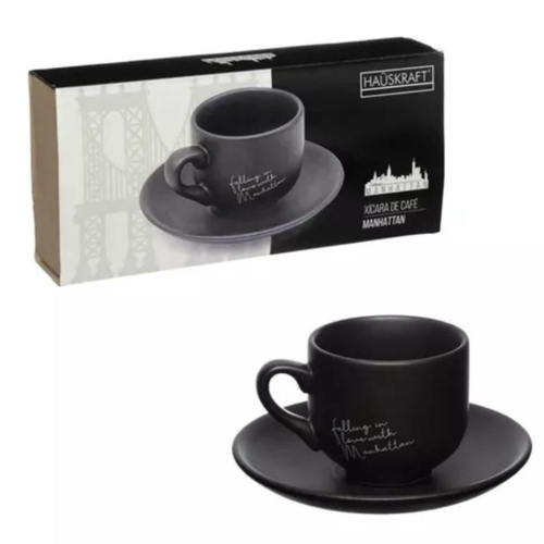 Jogo 6 Xicaras De Porcelana Para Café Chá 170ml Caixa Em Mdf Decorada  Várias Cores cor:Rosa