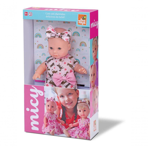 Boneca - Bebe Soninho Reborn Rosa - 2652 COTIPLAS