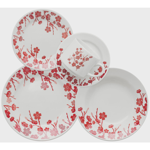 Aparelho de Jantar/Chá 30 Peças - Floreal Luiza – Porcelouças