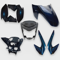 Kit Carenagem Completo Cb 250 Twister 2018 Azul Perolizado - Sportive Menor preço em Kit Carenagem Completo Cb 250 Twister 2018 Azul Perolizado - Sportive