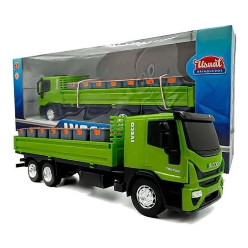 Caminhão de Refrigerante Iveco Tector Dropside 341 - Usual Brinquedos -  Happily Brinquedos