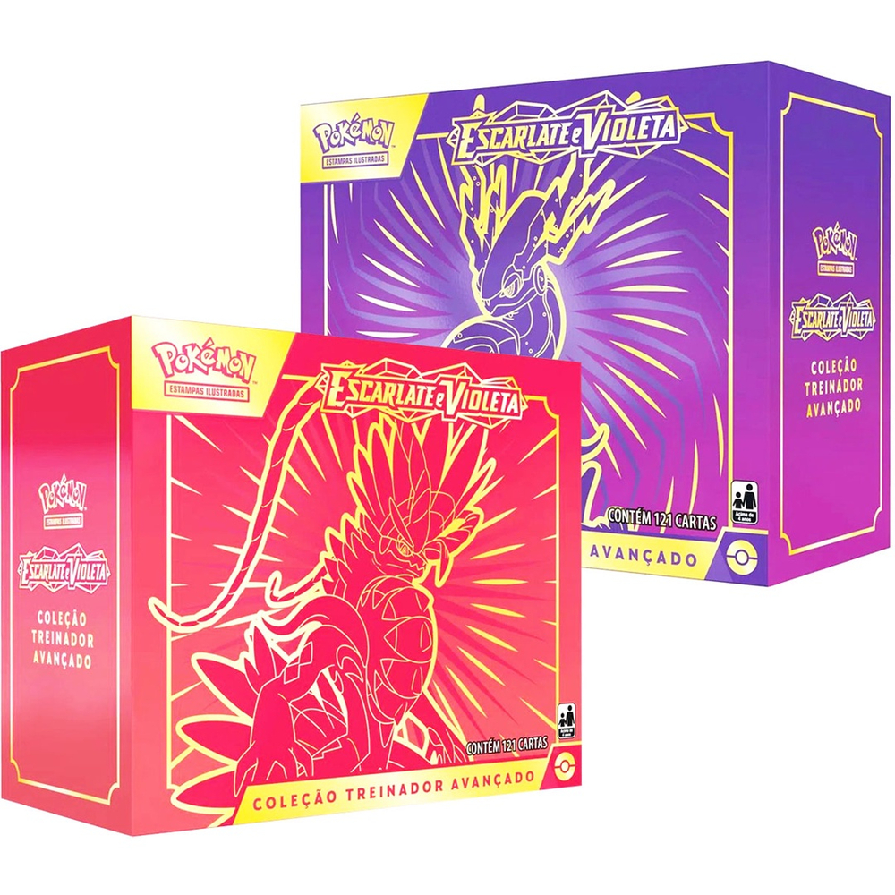 Pokemon Box - Coleção Treinador Avançado - Escarlate e Violeta - Koraidon  (vermelho) na Americanas Empresas