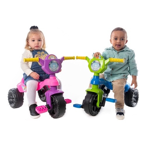 Triciclo Velotrol Infantil Bebe Motoca Menino em Promoção na Americanas