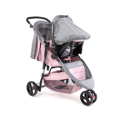 Carrinho de Bebe Cosco Bebê Conforto Duo Jetty Rosa Cax00451